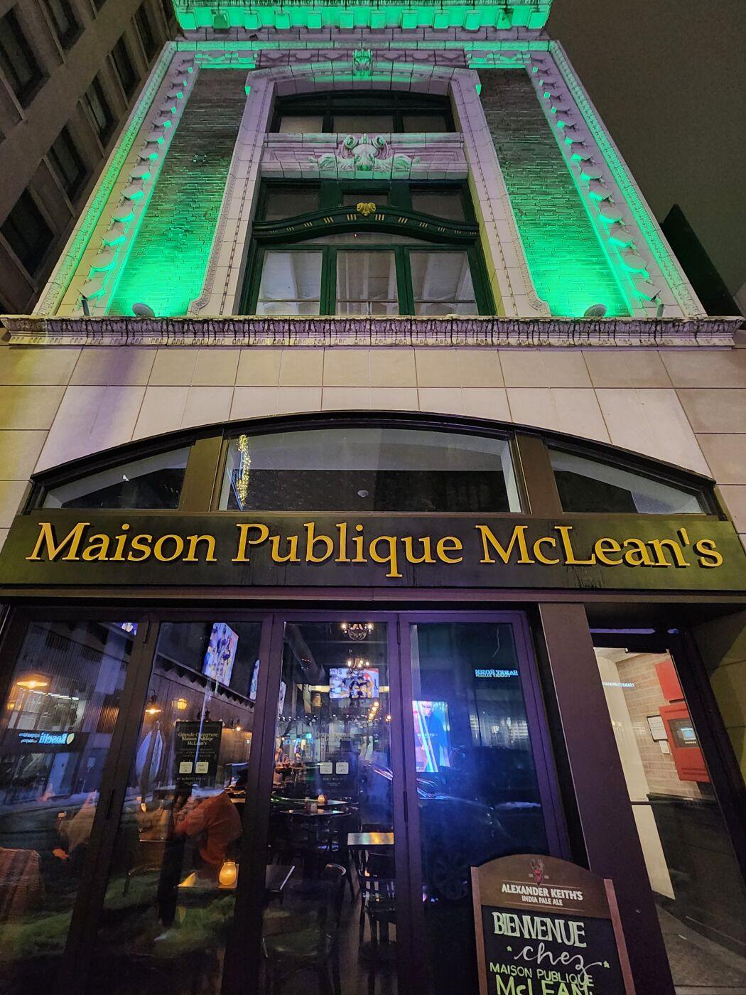 Pub et Maison Publique McLean's à Montréal